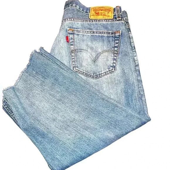 Womens Levi’s 514 Slim Straight Stretch Denim Cropped Jeans 36 - Picture 1 of 7